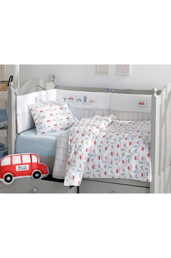English Home Mini Cars Cotton Baby Bedding Set 100x150 Cm Blue