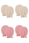 TEGA Newborn 4-Piece Mittens Set for Boys and Girls 100% Cotton Muslin Fabric