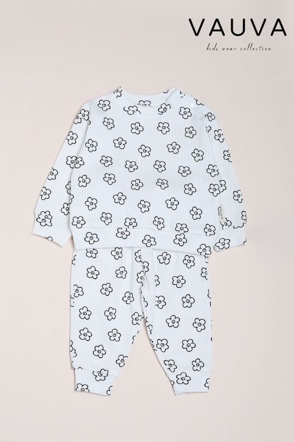 Vauva Baby Boy & Girl Printed Long Sleeve Pajama Set