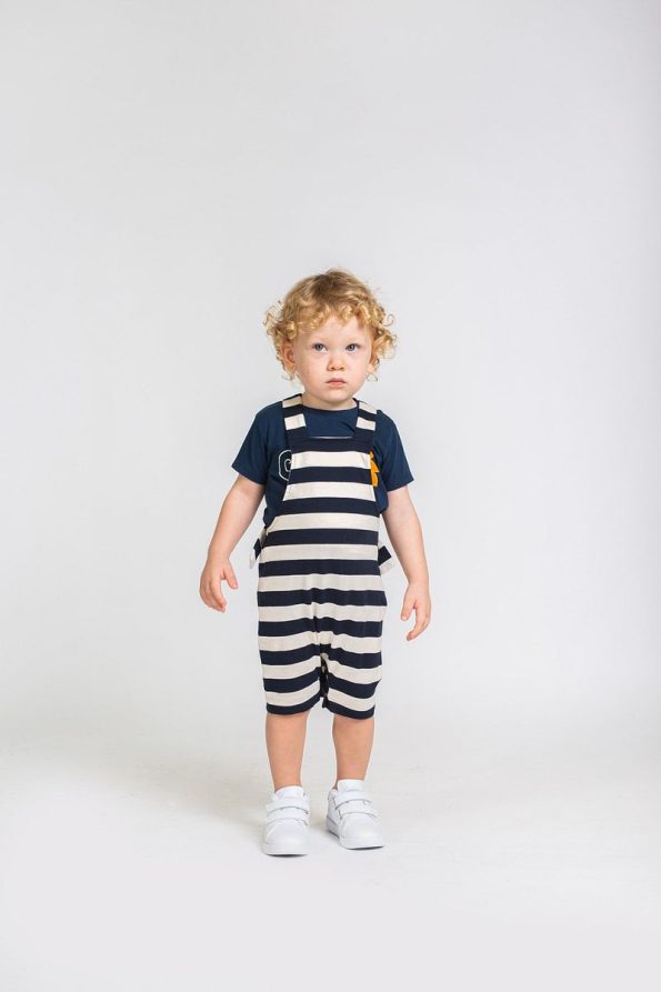 Verte Vallée Striped Unisex Baby Overall