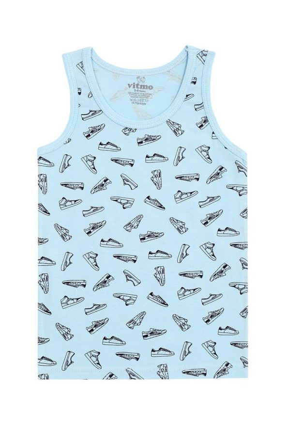 Vitmo Boys' Cotton 3-Piece Tank Top and 3-Piece Brief Mixed Color Set