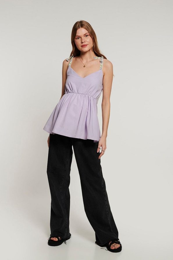 Lyn Mama Effie Lilac Maternity Top