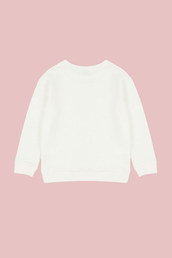 Trendyolmilla Kids Ivory Unisex Basic Knit Sweatshirt