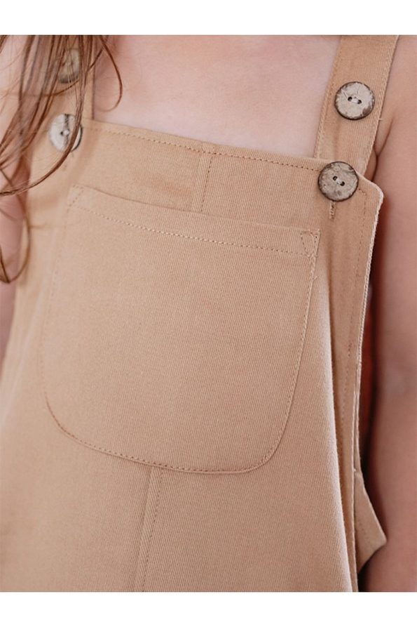 Fluffyboon Kids Overalls - Camel