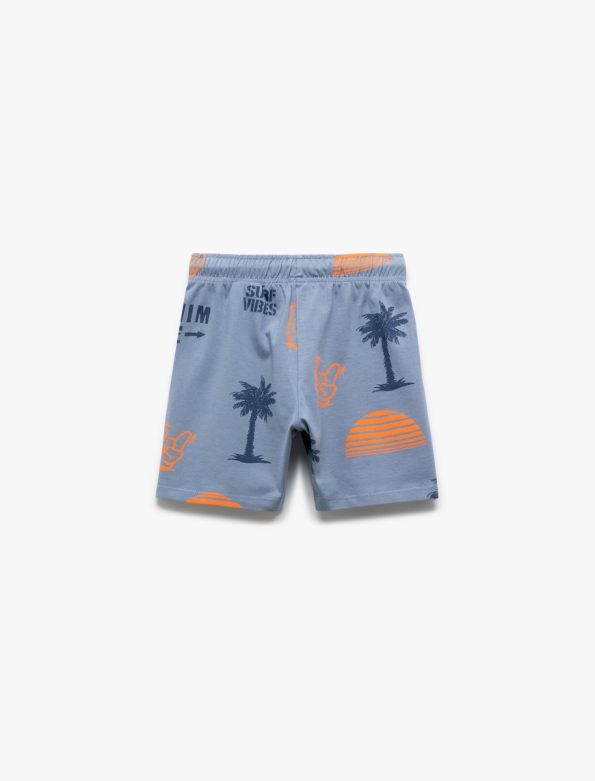 Boys' Cotton Drawstring Pocket Detail Basic Shorts