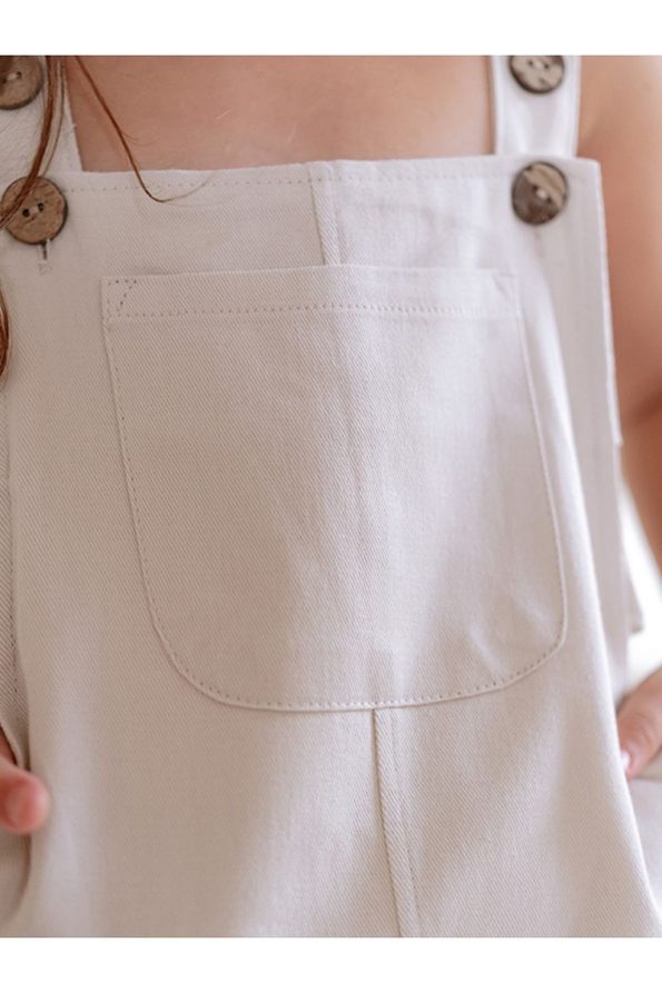Fluffyboon Kids Overalls - Stone