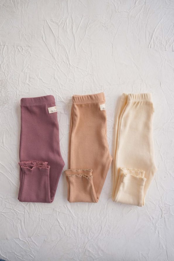 3-Piece Baby Ribbed Leggings Set Model 3