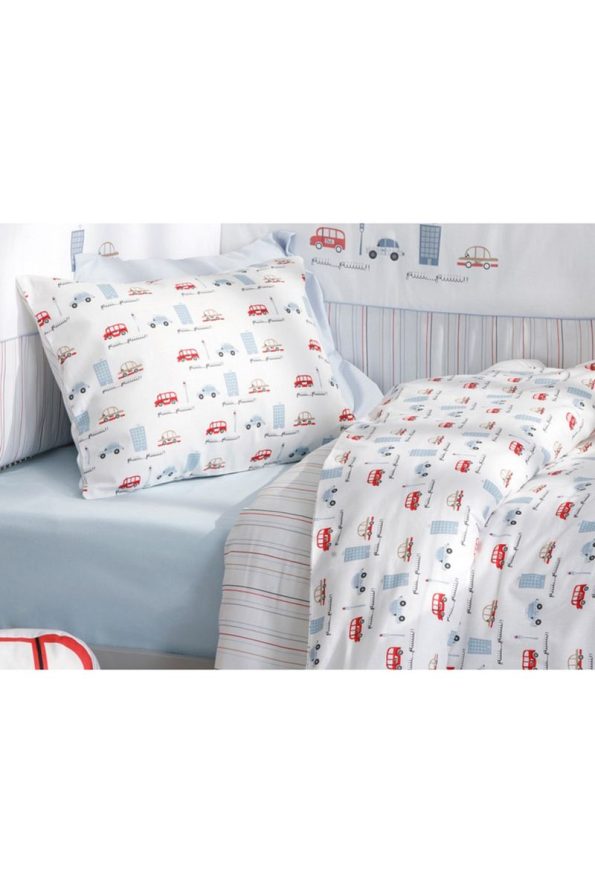 English Home Mini Cars Cotton Baby Bedding Set 100x150 Cm Blue