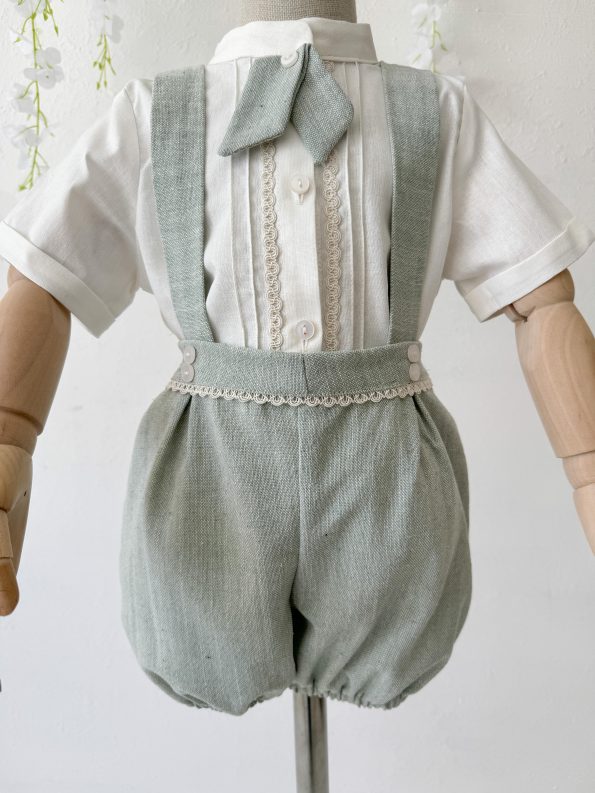 LOU Mint Short Dungaree-Shirt