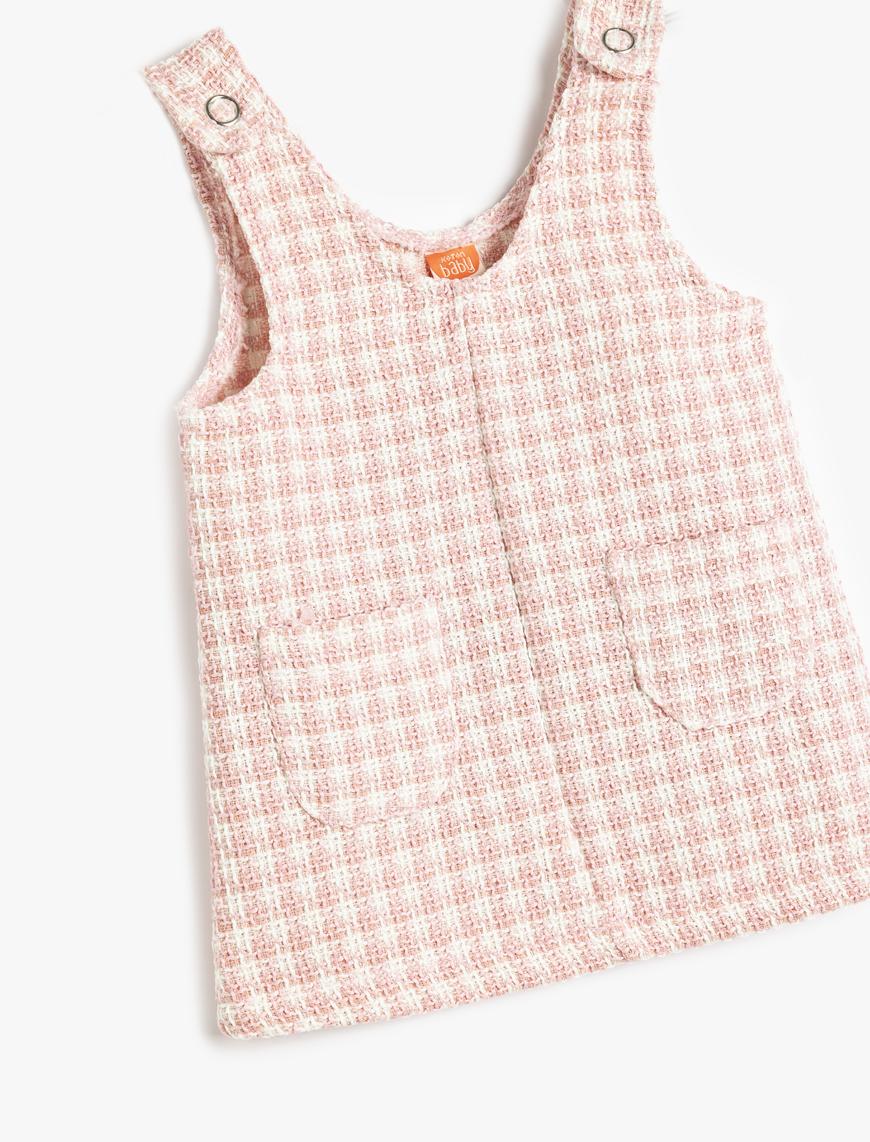 541a9354-be29-4103-864e-d2465ac666a7_size870x1142-1.jpg Girls' Midi Length Tweed Dress with Pockets in Cotton Blend