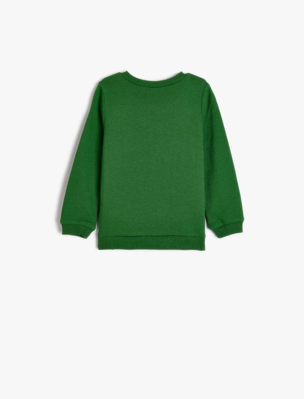 Boys' Dinosaur Print Long Sleeve Cotton Sweatshirt