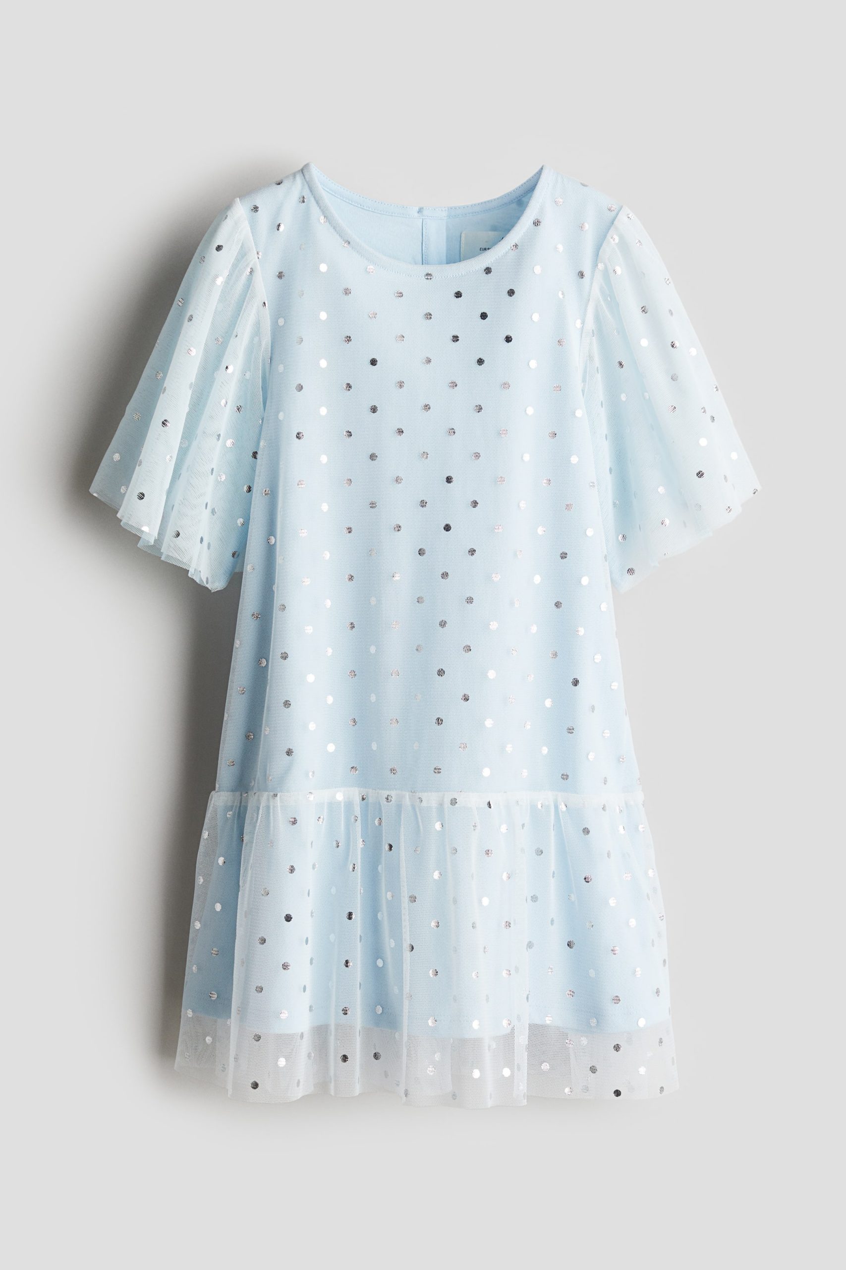 8dfbc17cbf21411cc1e2bcda19e9c9f53d815cde.jpg Foil Printed Tulle Dress