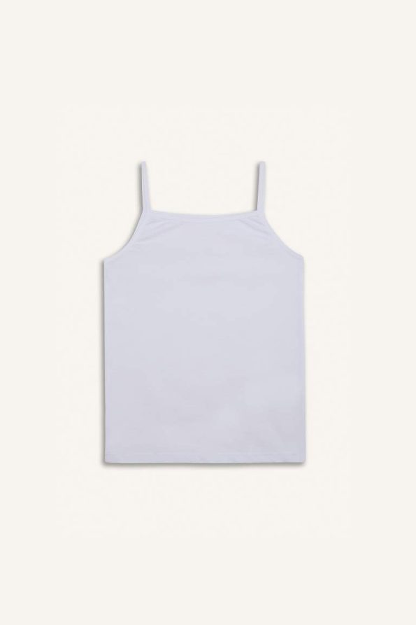 Girls' Basic 2-Piece Plain Undershirt Set