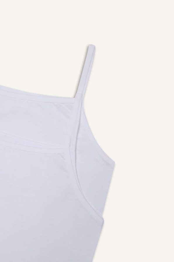 Girls' Basic 2-Piece Plain Undershirt Set