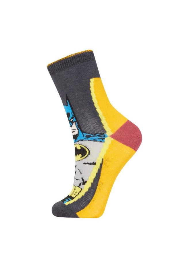 Boys' Batman 3-Pack Cotton Long Socks