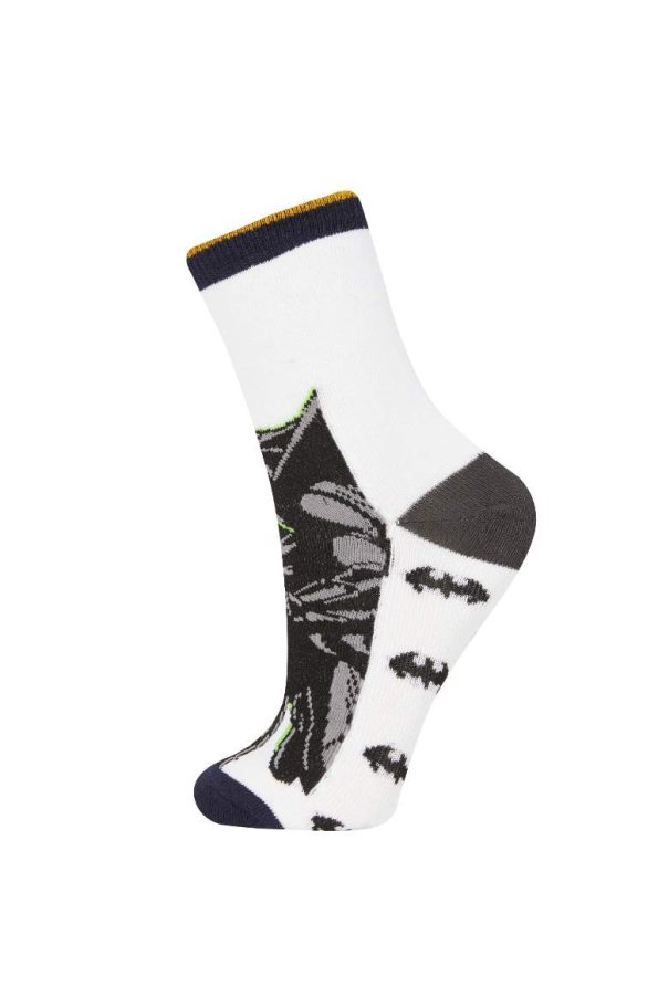 Boys' Batman 3-Pack Cotton Long Socks