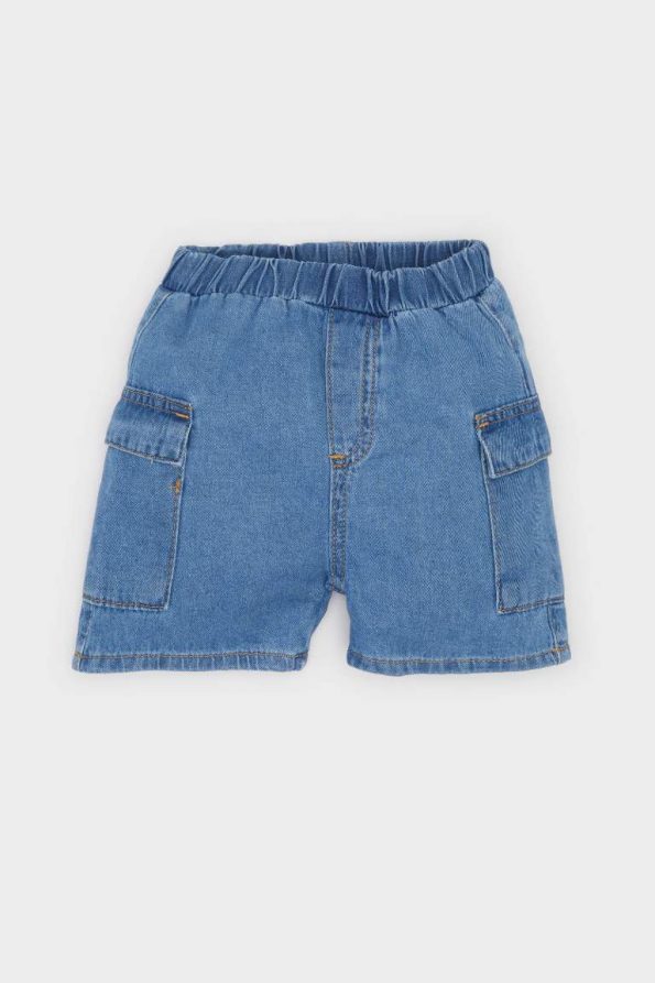 Boys' Elastic Waist Pocket Denim Shorts