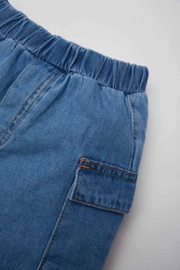 Boys' Elastic Waist Pocket Denim Shorts