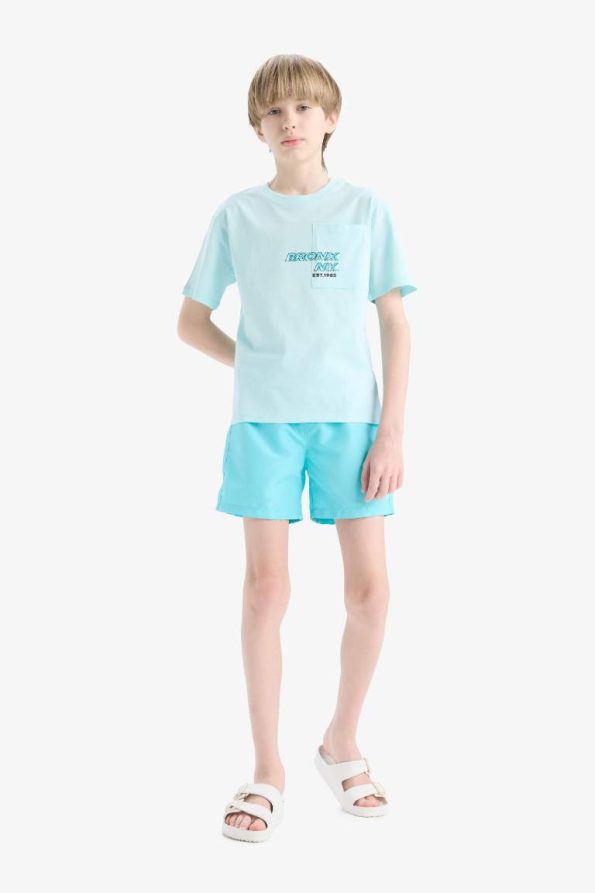 Boys' Basic Solid Swim Shorts