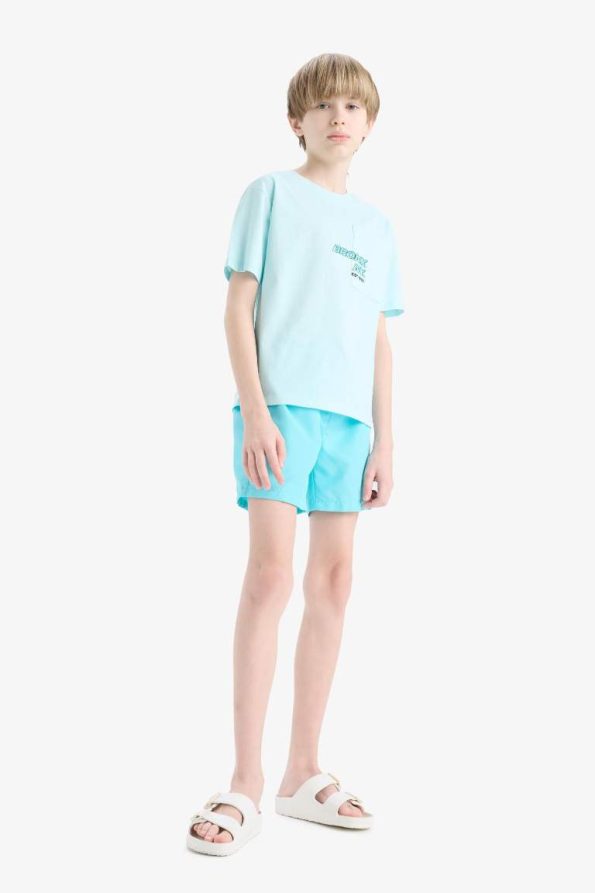 Boys' Basic Solid Swim Shorts