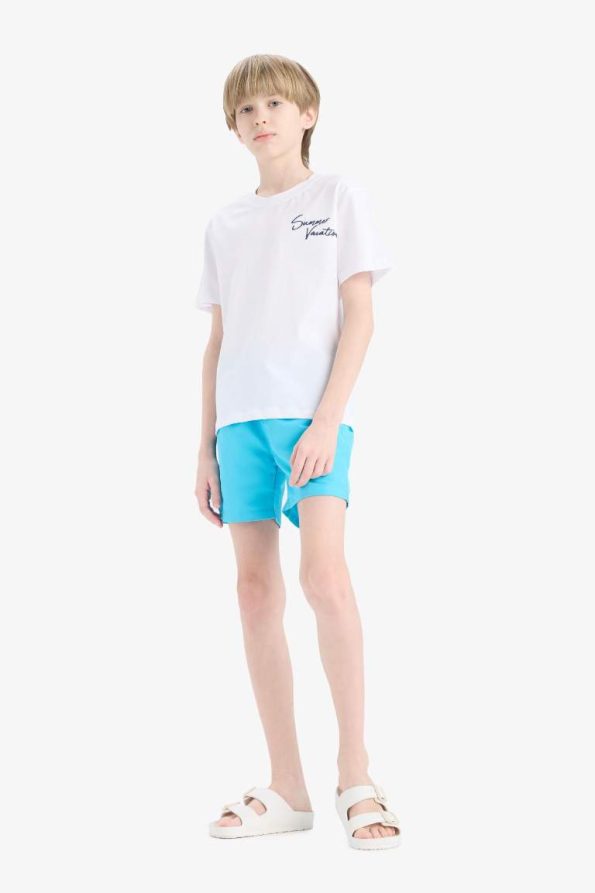 Boys' Basic Solid Swim Shorts