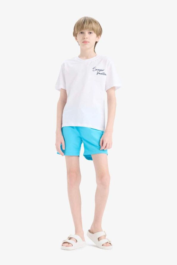 Boys' Basic Solid Swim Shorts