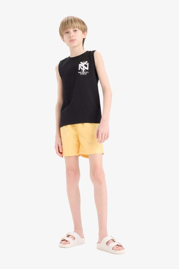 Boys' Basic Solid Swim Shorts