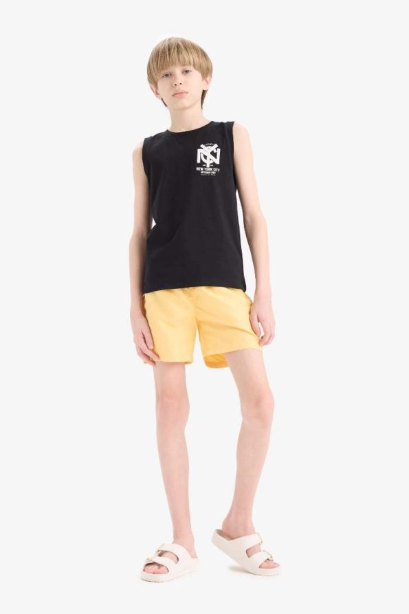 Boys' Basic Solid Swim Shorts