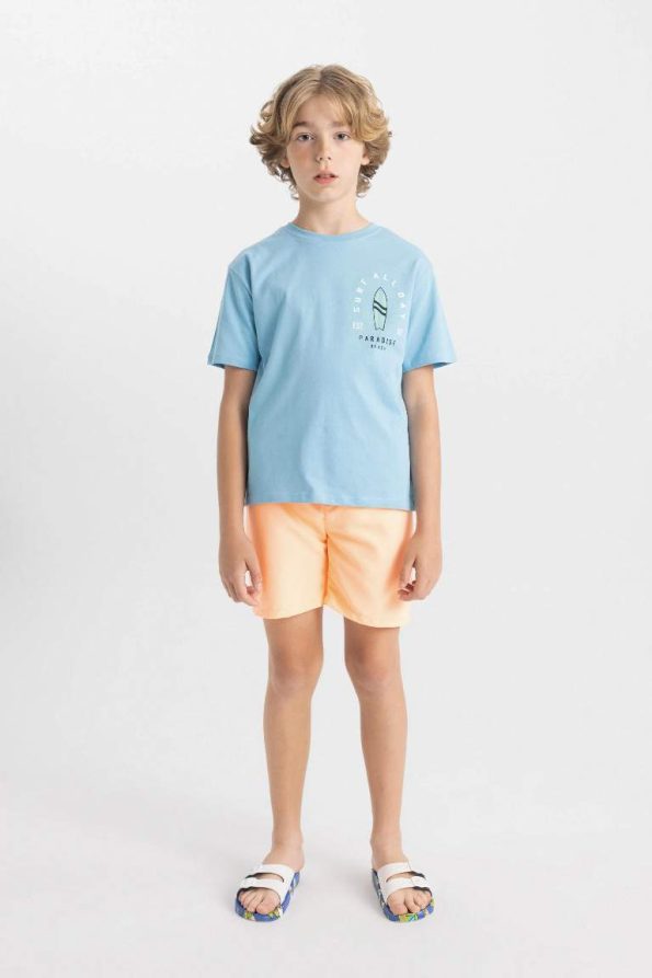 Boys' Basic Solid Swim Shorts
