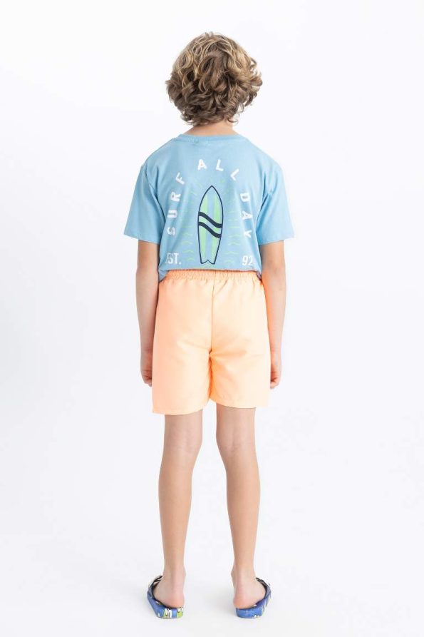 Boys' Basic Solid Swim Shorts