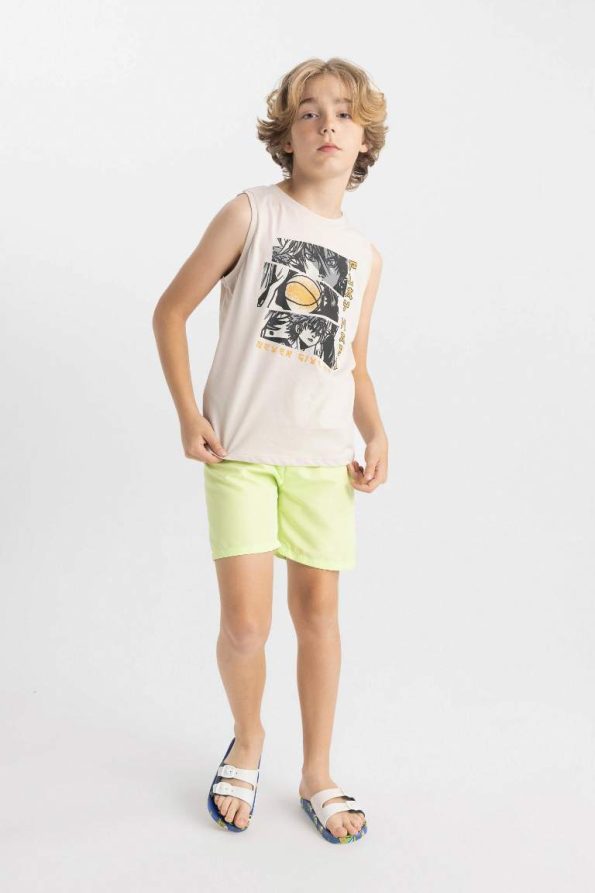 Boys' Basic Solid Swim Shorts