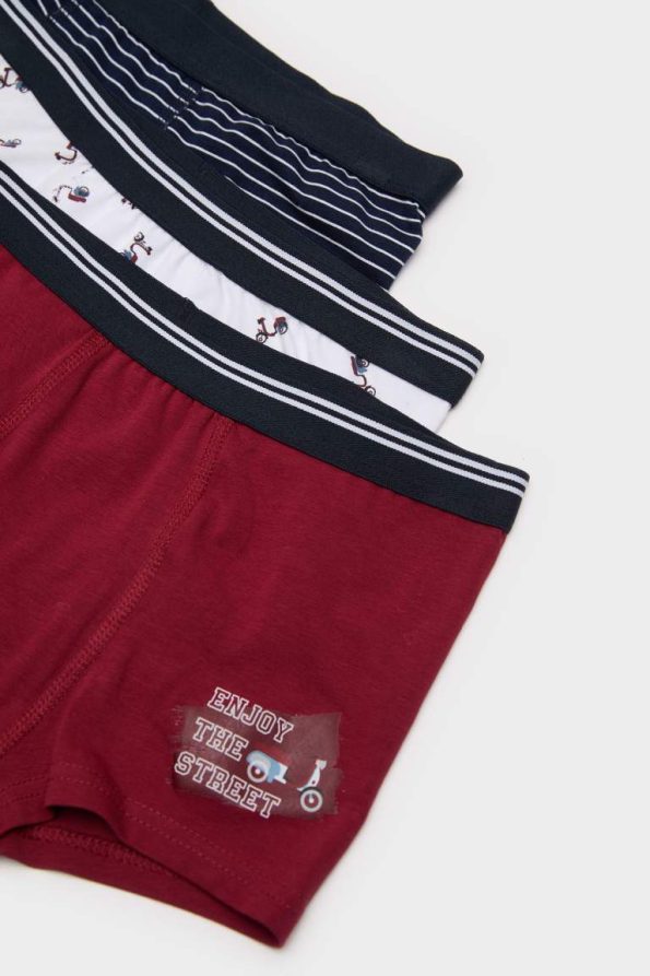 Boys' Patterned 3-Pack Boxer Shorts