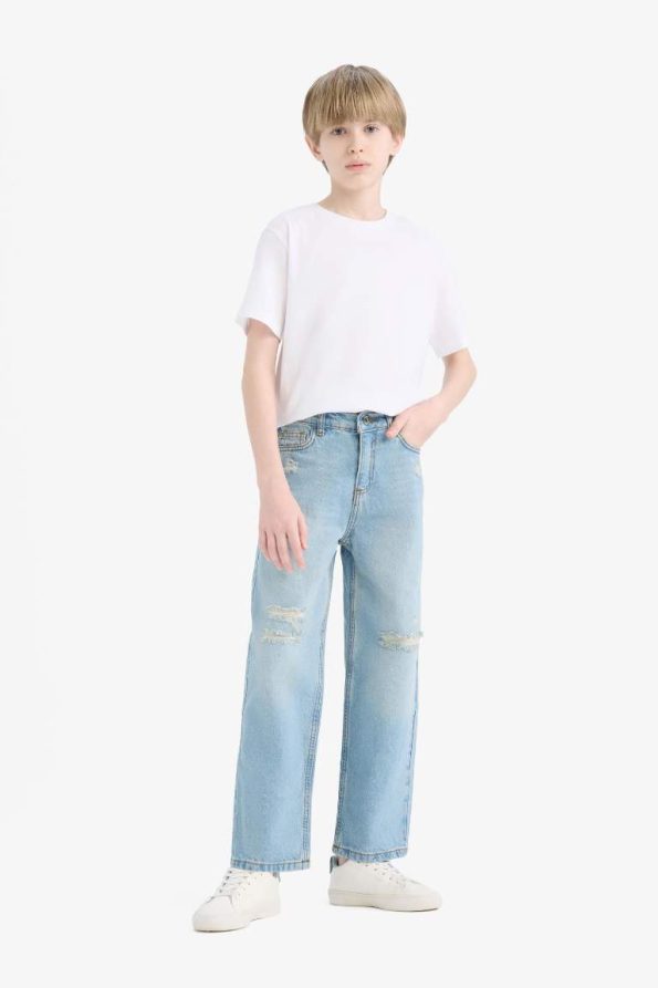 Boys Wide Leg Jean Pants