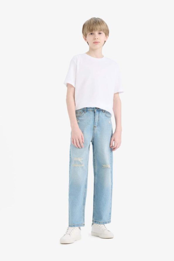 Boys Wide Leg Jean Pants