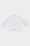 Boys' Animal Print Long Sleeve Poplin Shirt