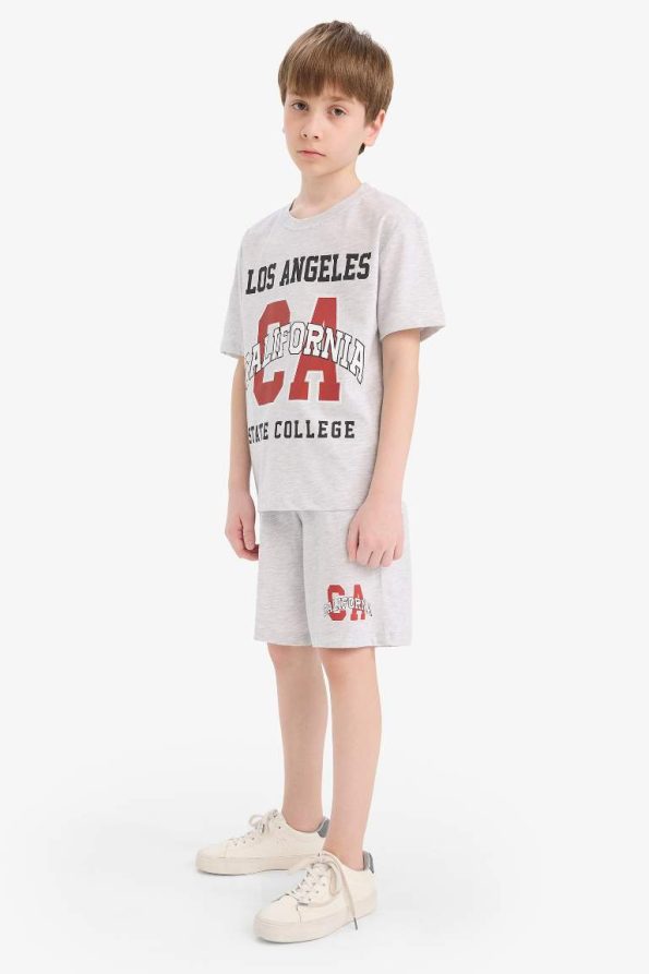 Boys' 2-Piece Printed Short Sleeve T-Shirt and Shorts Set