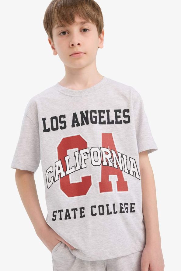 Boys' 2-Piece Printed Short Sleeve T-Shirt and Shorts Set