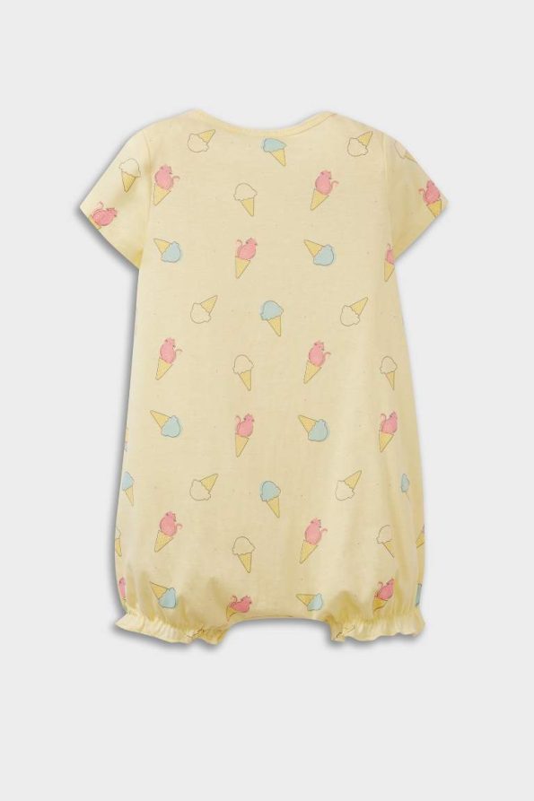 Girls' Newborn Ice Cream Print Short Sleeve Bodysuit