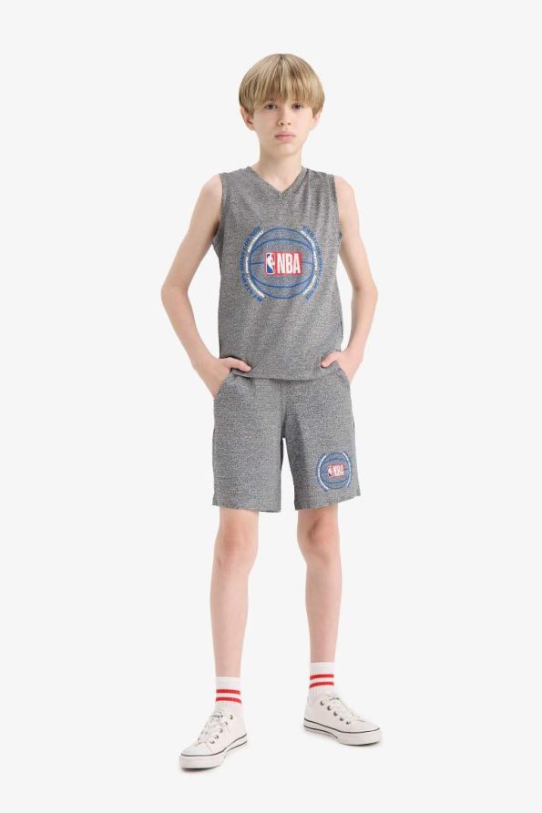 Boys' NBA Wordmark Elastic Waist Shorts