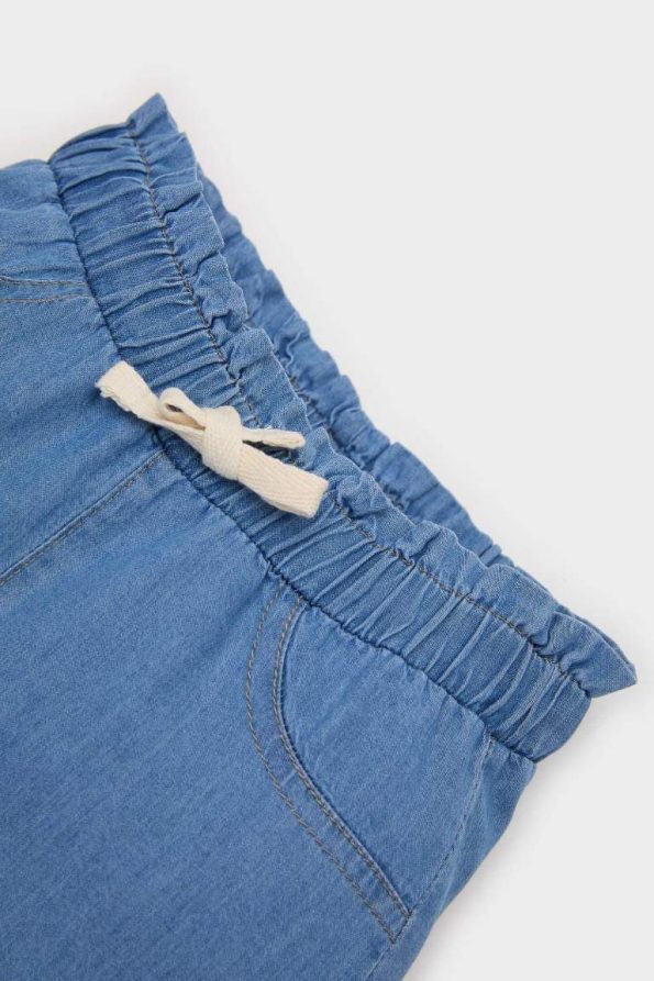 Girls' Baby Elastic Waist Denim Shorts