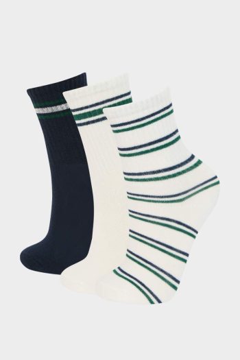 Boys' Cotton Long Socks - Set of 3
