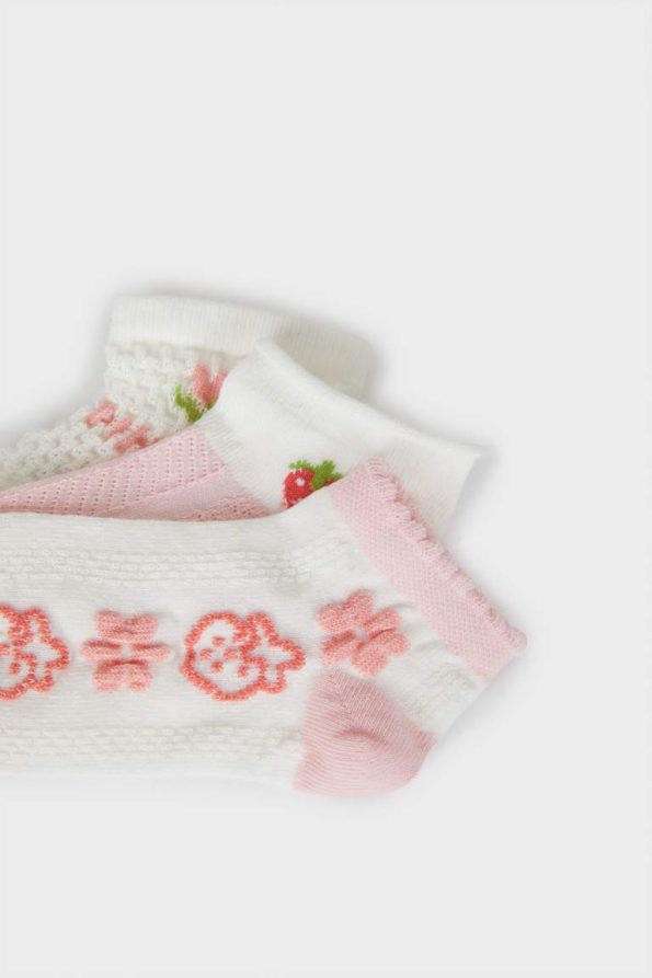 Girls' 3-Pack Cotton Ankle Socks