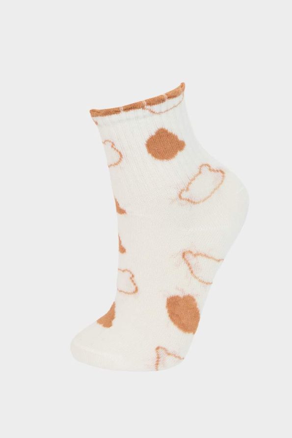 Girls' Comfortable Elastic 3-Pack Cotton Long Socks