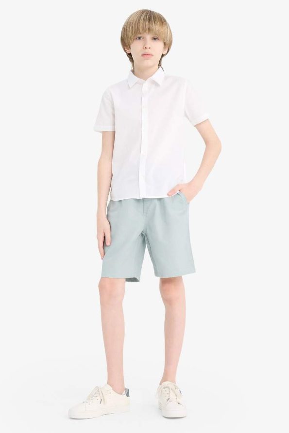 Boys' Elastic Waist Gabardine Shorts
