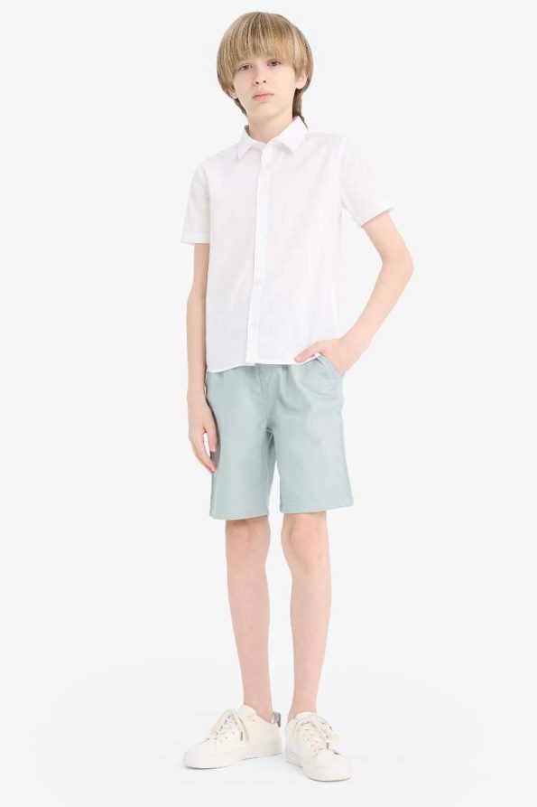 Boys' Elastic Waist Gabardine Shorts