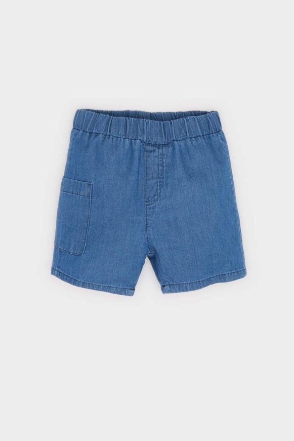 Boys' Dino Print Two-Piece Set with Elastic Waist Short Jeans