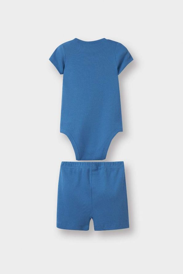 Boys' Dinosaur Print Short Sleeve Bodysuit and Shorts Set