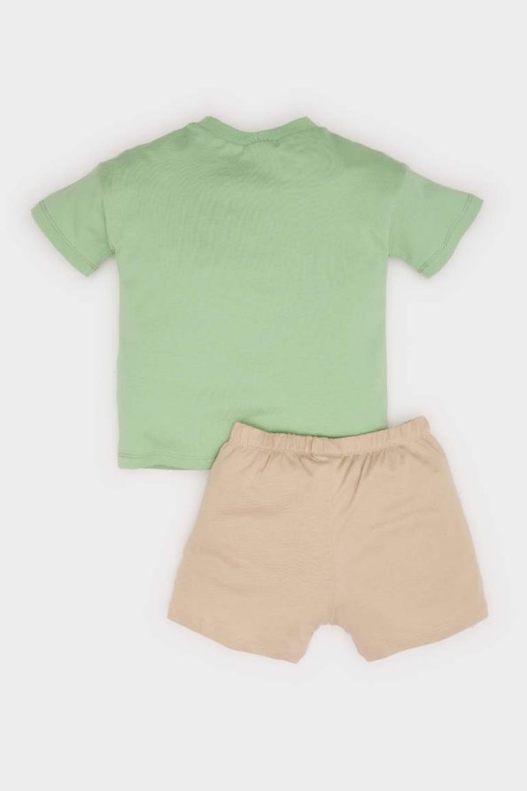 Boys' 2-Piece Set with Printed Short Sleeve T-Shirt and Shorts