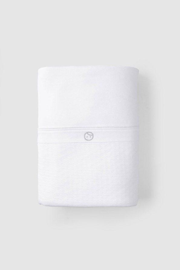 Organic Cotton Quilted Baby Blanket 100x130 cm White