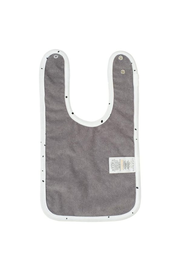 Organic Cotton Waterproof Cosmos White Baby Bib